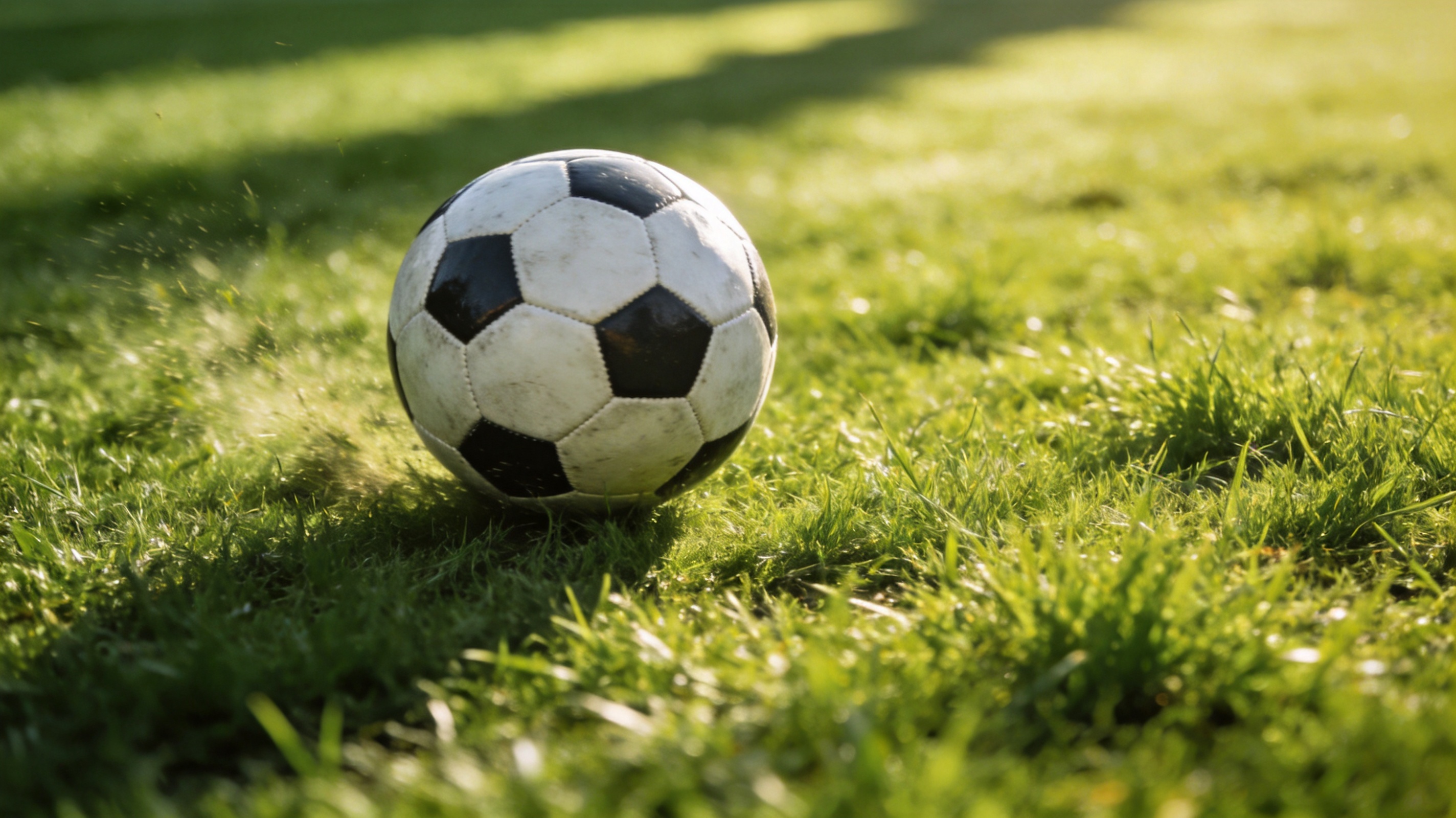 Soccer ball on grass